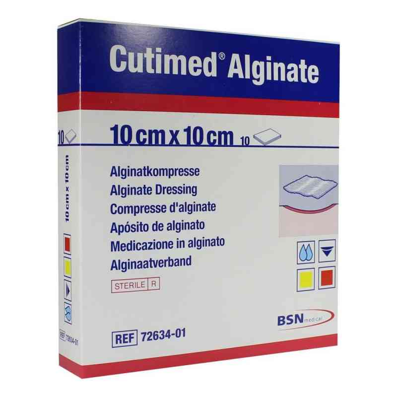 Cutimed Alginate Alginatkompressen 10x10cm 10 stk von BSN medical GmbH PZN 01179082