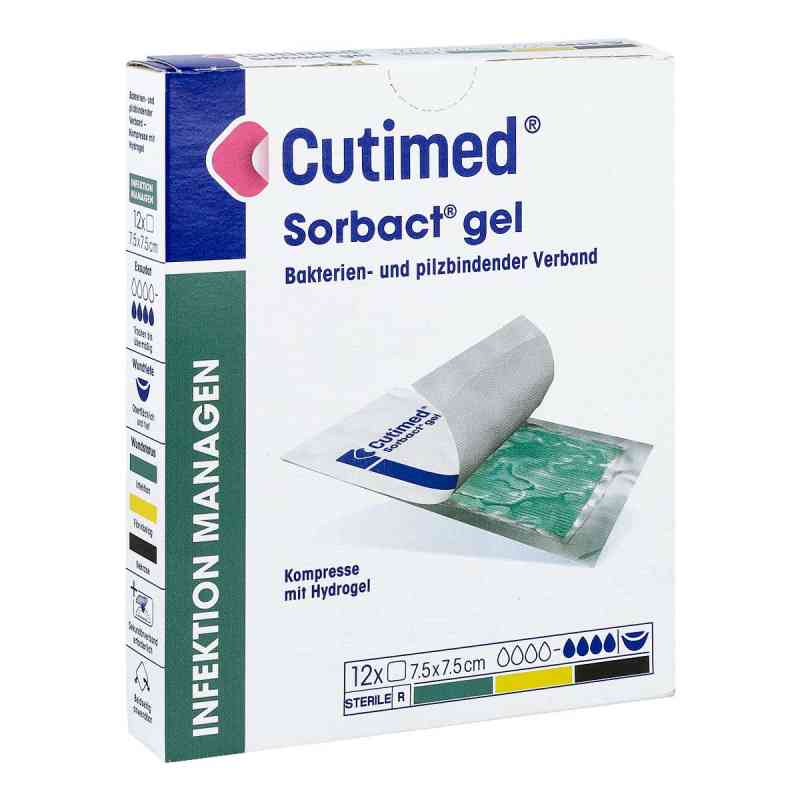 Cutimed Sorbact Gel Kompressen 7,5x7,5 cm 12 stk von BSN medical GmbH PZN 07353434