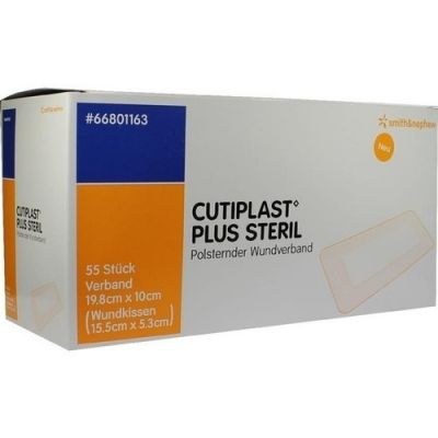 Cutiplast Plus steril 10x19,8 cm Verband 55 stk von Smith & Nephew GmbH PZN 09732609