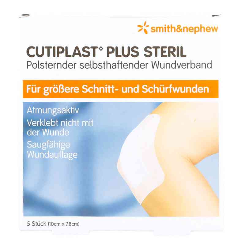 Cutiplast Plus steril 7,8x10 cm Verband 5 stk von Smith & Nephew GmbH PZN 09732644