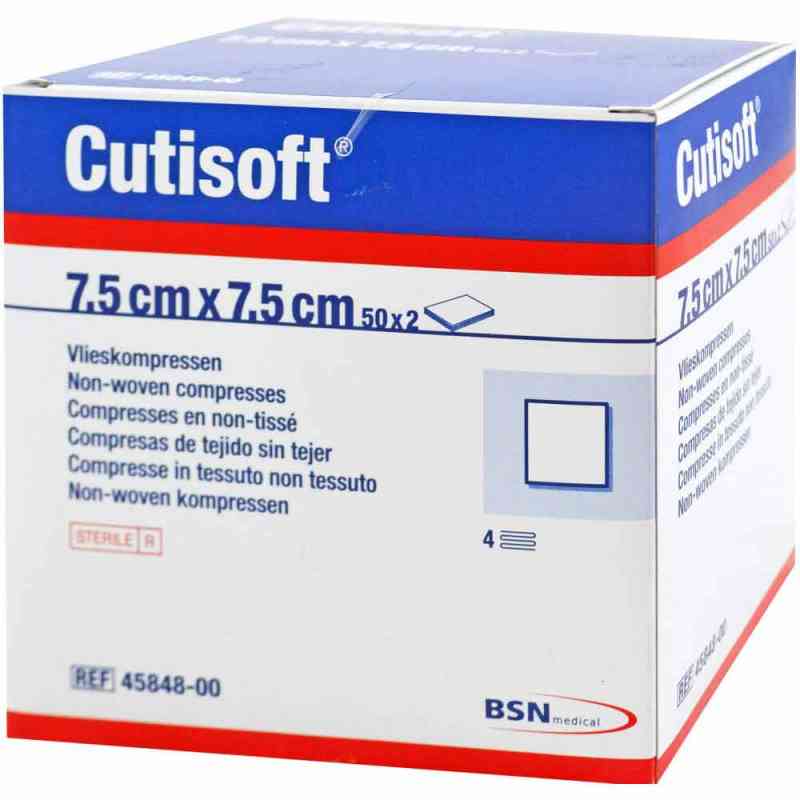 Cutisoft Vlieskompressen 7,5x7,5 cm steril 50X2 stk von BSN medical GmbH PZN 04894885