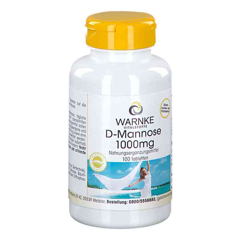 D-Mannose 1000 mg Tabletten 100 stk von Warnke Vitalstoffe GmbH PZN 16119944