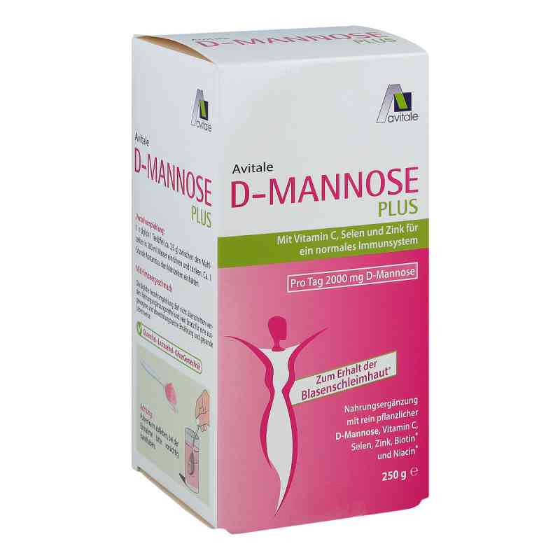 D-Mannose Plus 2000 mg mit Vitamine und Mineralstoffe Pulver 250 g von Avitale GmbH PZN 15211381