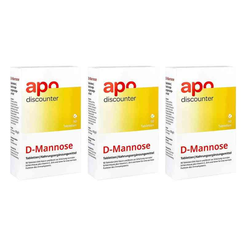 D-Mannose Tabletten 3x90 stk von Euro OTC Pharma GmbH PZN 08102065