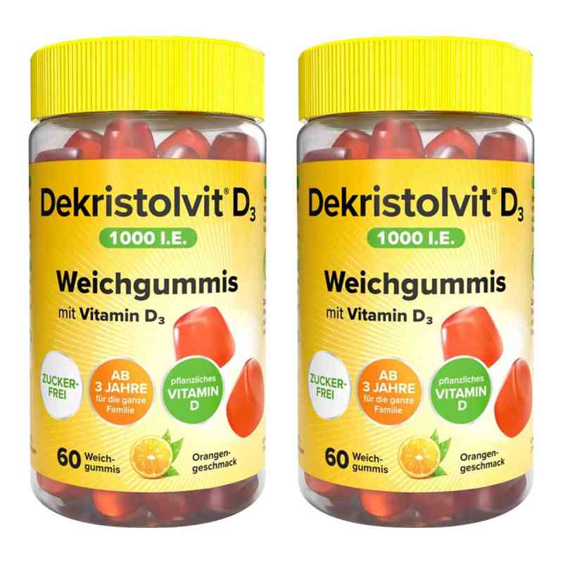 Dekristolvit D3 1000 I.e. Weichgummis 2x60 stk von Trommsdorff GmbH & Co. KG PZN 08105749