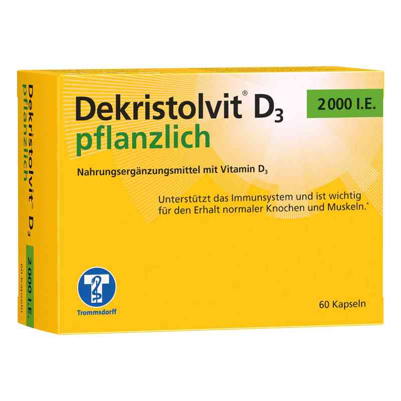 Dekristolvit D3 2000 I.e. Pflanzlich Kapseln 60 stk von Trommsdorff GmbH & Co. KG PZN 18656600