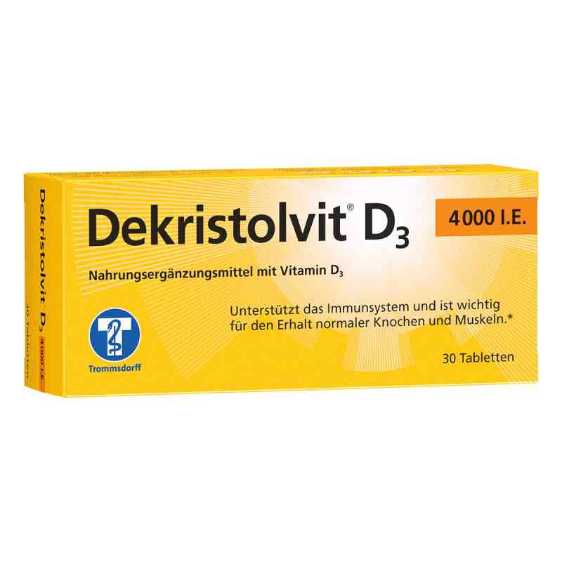 Dekristolvit D3 4.000 I.e. Tabletten 30 stk von Trommsdorff GmbH & Co. KG PZN 10818575
