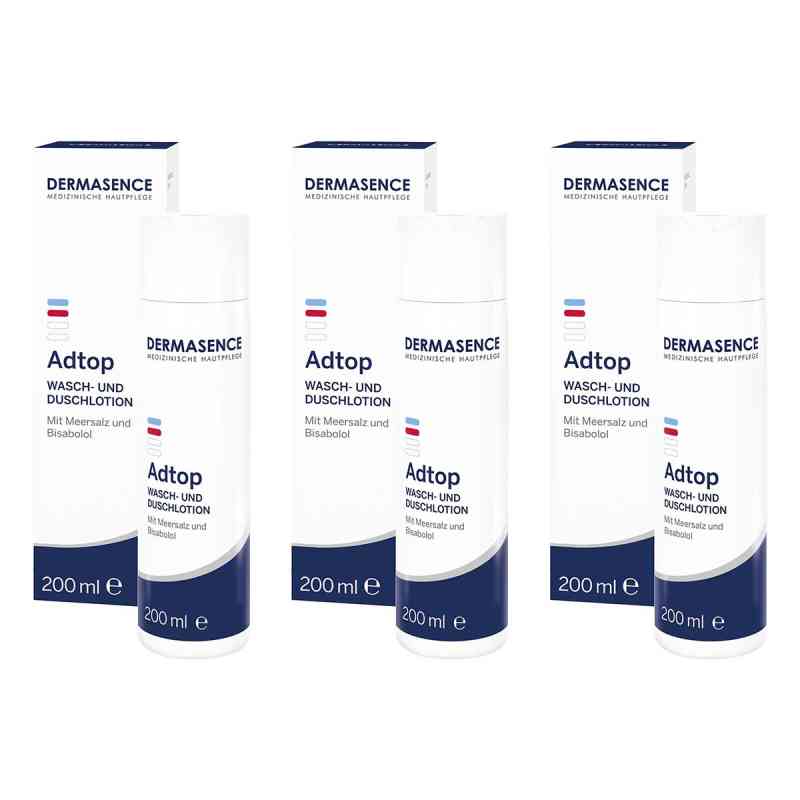 Dermasence Adtop Wasch- Und Duschlotion 3x200 ml von Medicos Kosmetik GmbH & Co. KG PZN 08104496