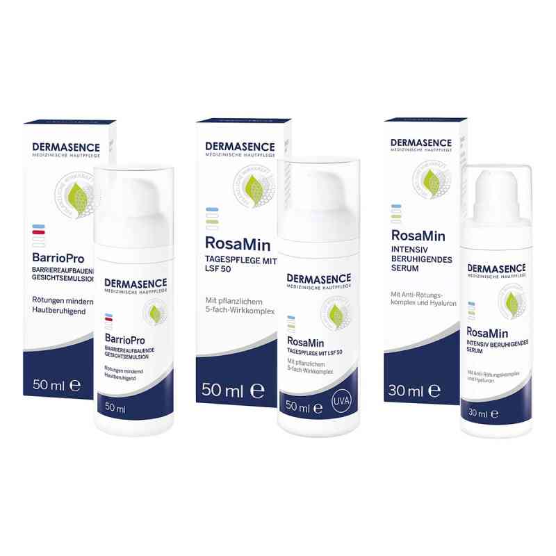 Dermasence BarrioPro Emulsion + RosaMin Pflege + RosaMin Serum 1 Pck von Medicos Kosmetik GmbH & Co. KG PZN 08104527