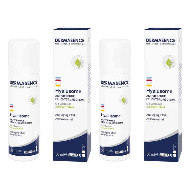 Dermasence Hyalusome Aktiv.Fruchtsäure Creme 2x50 ml von Medicos Kosmetik GmbH & Co. KG PZN 08104485