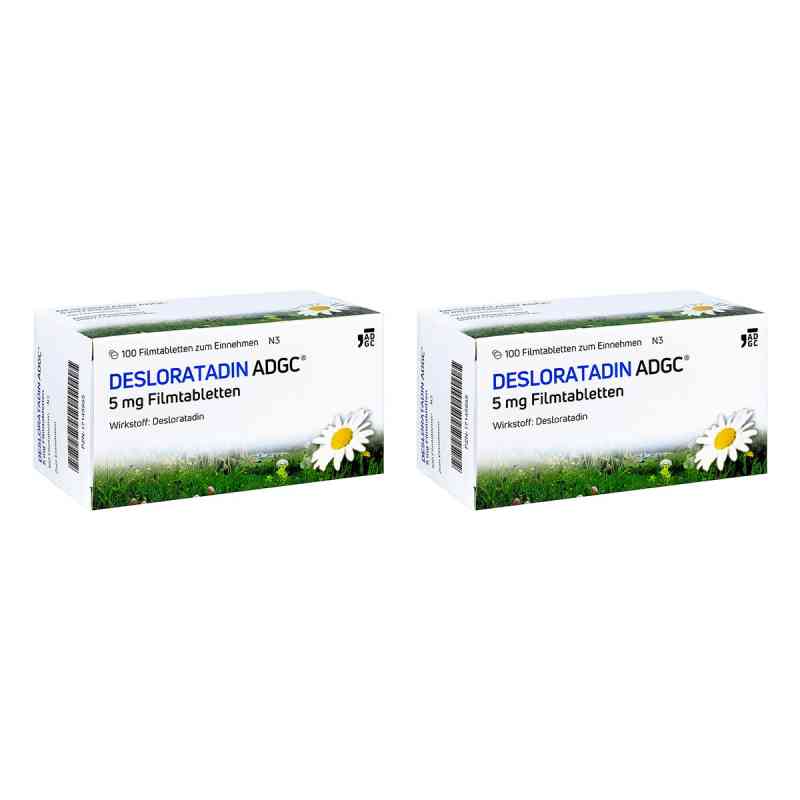 Desloratadin ADGC 5 mg Filmtabletten 2x100 stk von Zentiva Pharma GmbH PZN 08103705