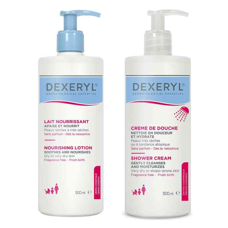 Dexeryl Pflegelotion + Dexeryl Duschcreme 1 Pck von  PZN 08105105