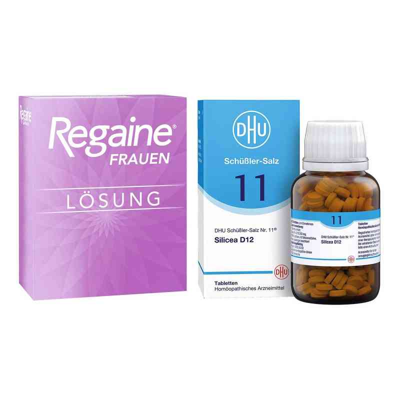 DHU Schüßler-Salz Nummer 11 Silicea D12 Tbl. & Regaine® Frauen 1 Set von  PZN 08105294