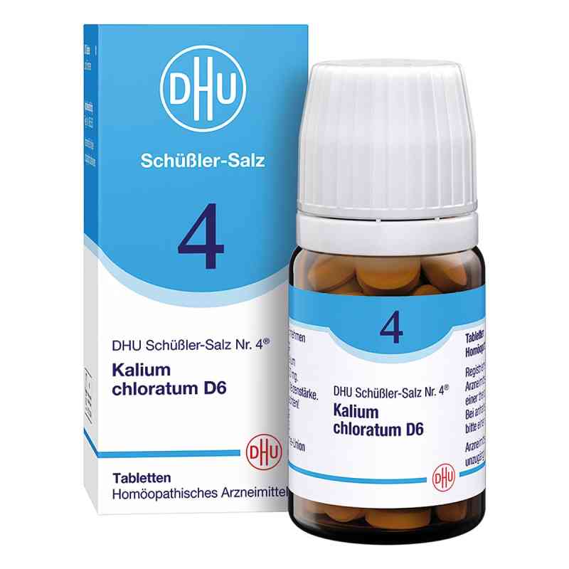 DHU Schüßler-Salz Nummer 4 Kalium chloratum D6 80 Tabletten 80 stk von DHU-Arzneimittel GmbH & Co. KG PZN 00274074