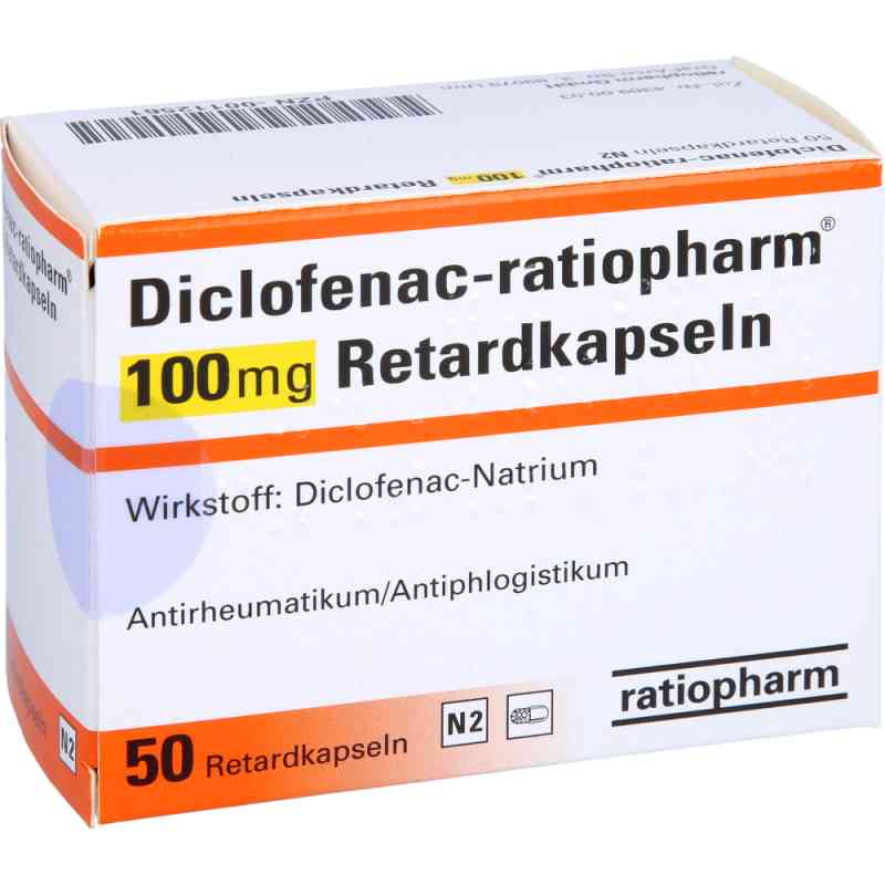 Diclofenac-ratiopharm 100mg 50 stk von ratiopharm GmbH PZN 00112561