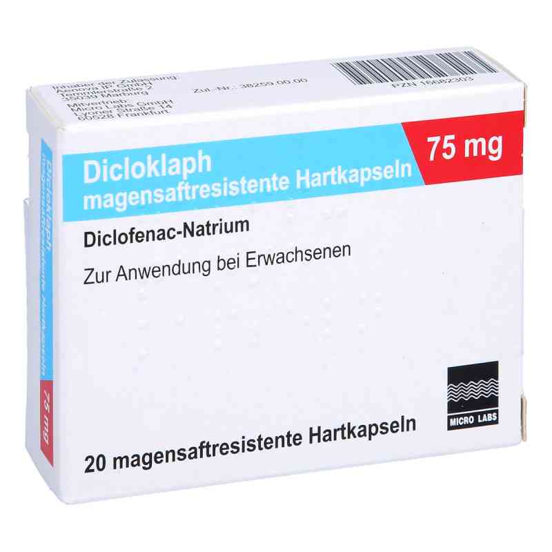 Dicloklaph 75 mg magensaftresistente Hartkapseln 20 stk von Micro Labs GmbH PZN 16682303