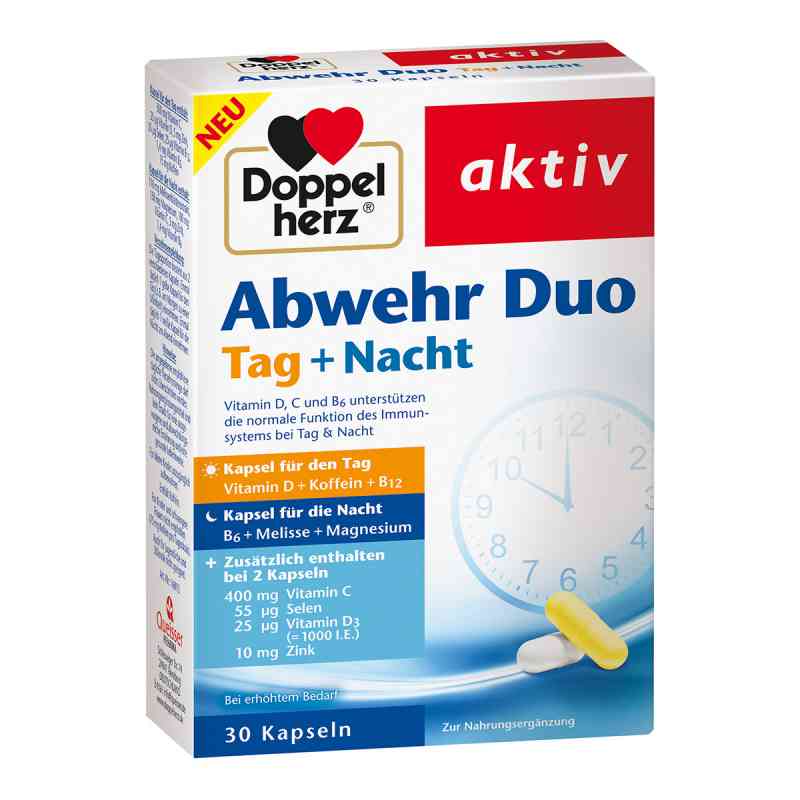 Doppelherz Abwehr Duo Tag+nacht Kapseln 30 stk von Queisser Pharma GmbH & Co. KG PZN 16744607