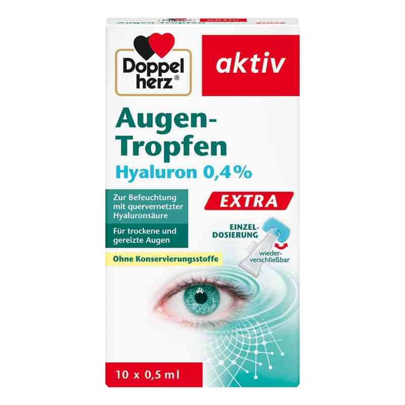 Doppelherz Augen-tropfen Hyaluron 0,4% Extra 10X0.5 ml von Queisser Pharma GmbH & Co. KG PZN 13425304