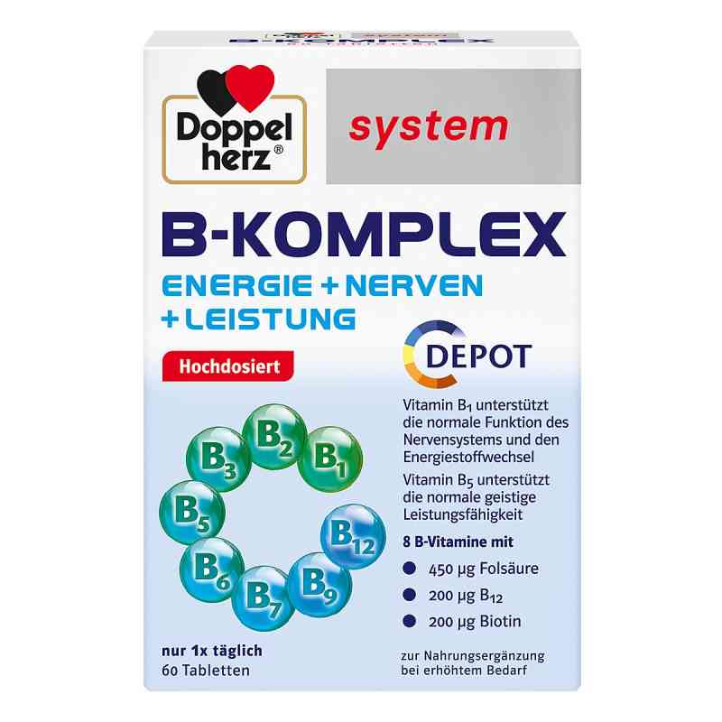 Doppelherz B-komplex system Tabletten 60 stk von Queisser Pharma GmbH & Co. KG PZN 16226752