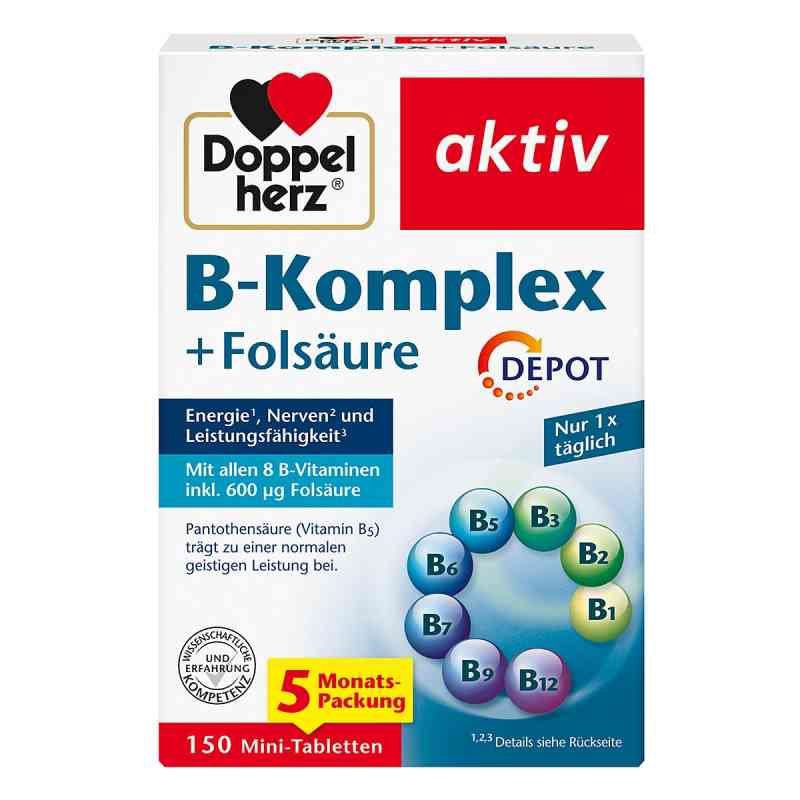 Doppelherz B-komplex+folsäure Tabletten 150 stk von Queisser Pharma GmbH & Co. KG PZN 19288541