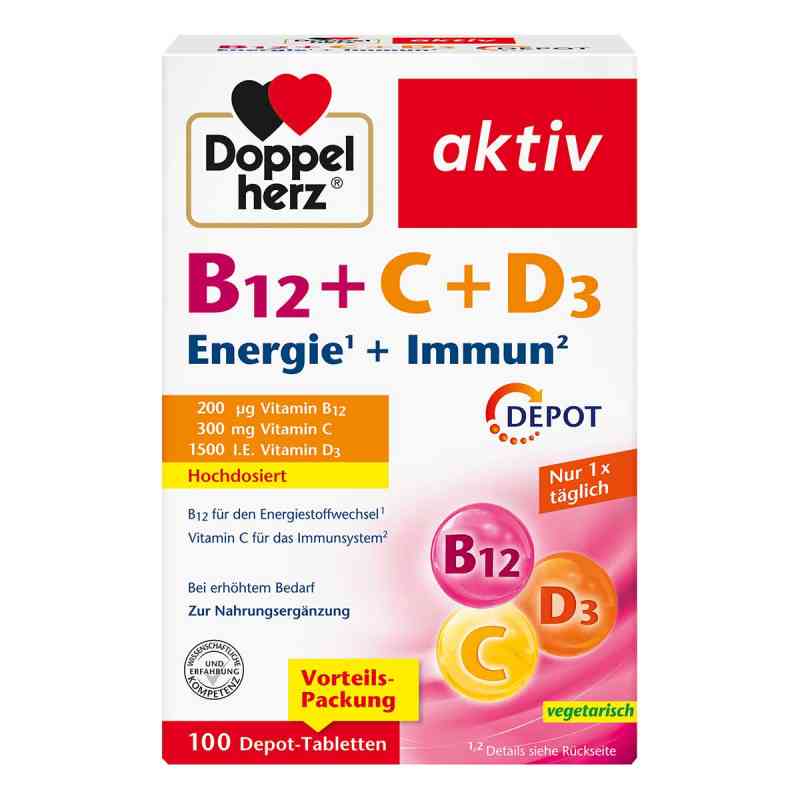 Doppelherz B12+C+D3 Depot Aktiv Tabletten 100 stk von Queisser Pharma GmbH & Co. KG PZN 16926521