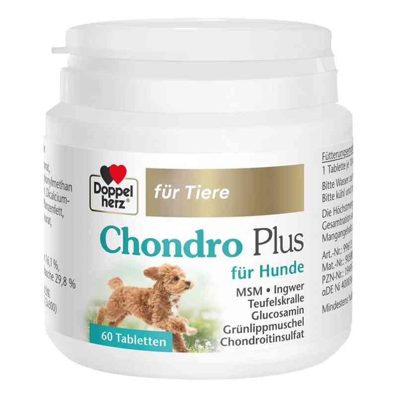 Doppelherz Für Tiere Chondro Plus Tabletten für hunde 60 stk von Queisser Pharma GmbH & Co. KG PZN 19495642