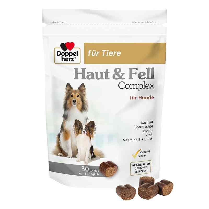 Doppelherz für Tiere Haut & Fell Complex Chews für Hunde 30 stk von Queisser Pharma GmbH & Co. KG PZN 17305643