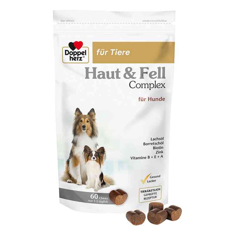 Doppelherz für Tiere Haut & Fell Complex Chews für Hunde 60 stk von Queisser Pharma GmbH & Co. KG PZN 17305666