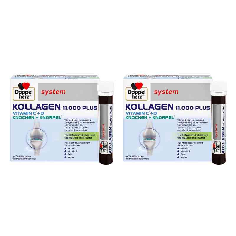 Doppelherz Kollagen 11.000 Plus System Ampullen 2x30X25 ml von Queisser Pharma GmbH & Co. KG PZN 08104499