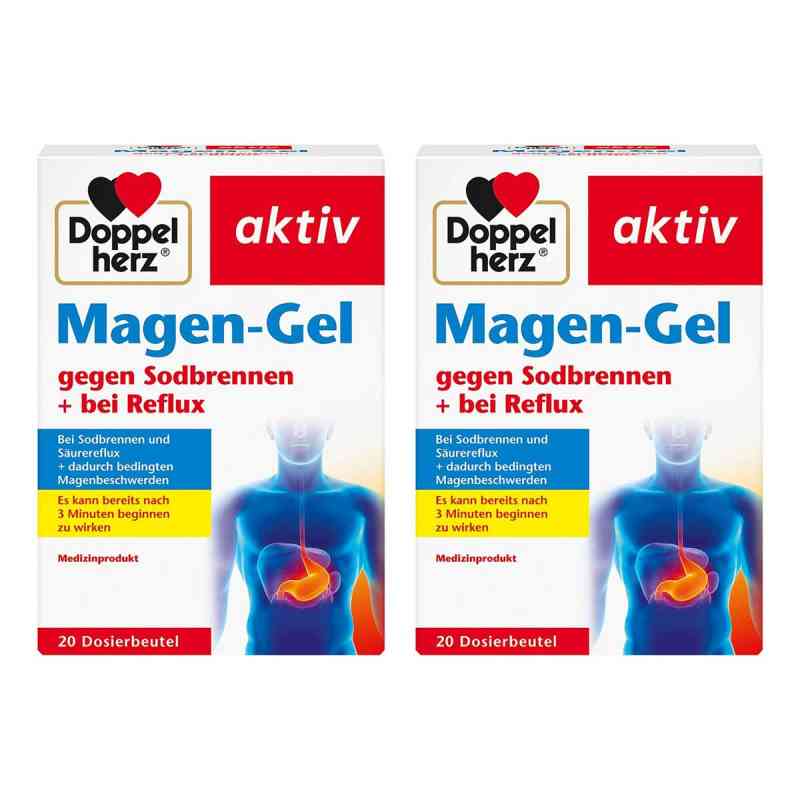 Doppelherz Magen-gel Gegen Sodbrennen+bei Reflux 2x20 stk von Queisser Pharma GmbH & Co. KG PZN 08104608