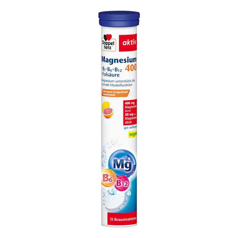 Doppelherz Magnesium 400+b Vitamine +fols. Brausetabletten 15 stk von Queisser Pharma GmbH & Co. KG PZN 01886276