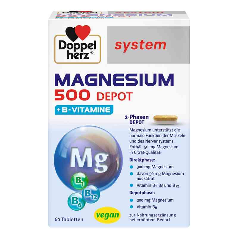 Doppelherz Magnesium 500 Depot System Tabletten 60 stk von Queisser Pharma GmbH & Co. KG PZN 17544684