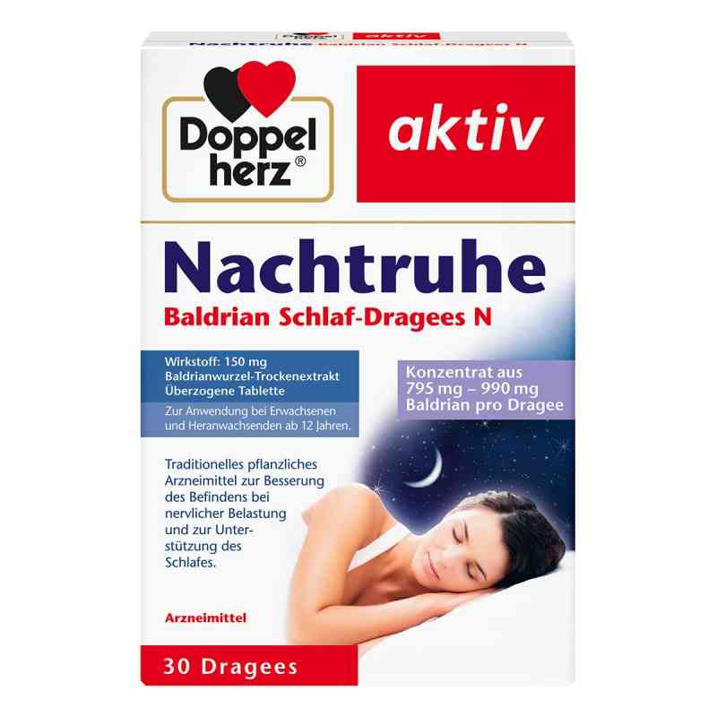 Doppelherz Nachtruhe Baldrian Schlaf-dragees N 30 stk von Queisser Pharma GmbH & Co. KG PZN 14168849