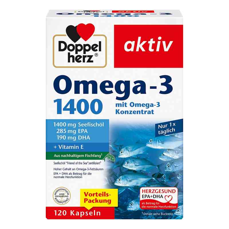 Doppelherz Omega-3 1.400 Kapseln 120 stk von Queisser Pharma GmbH & Co. KG PZN 10532502
