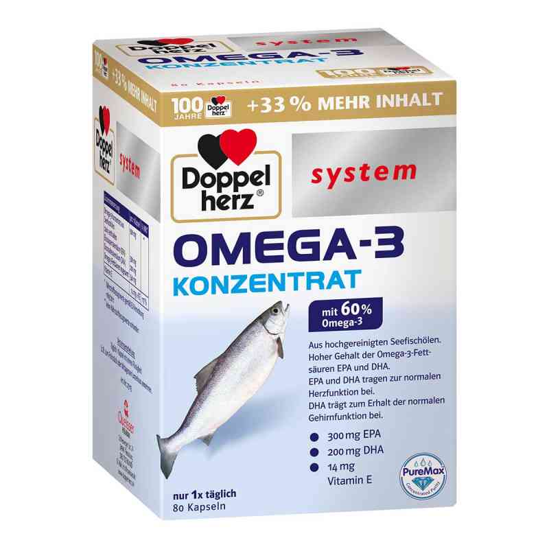 Doppelherz Omega-3 Konzentrat System Kapseln 80 stk von Queisser Pharma GmbH & Co. KG PZN 16794137
