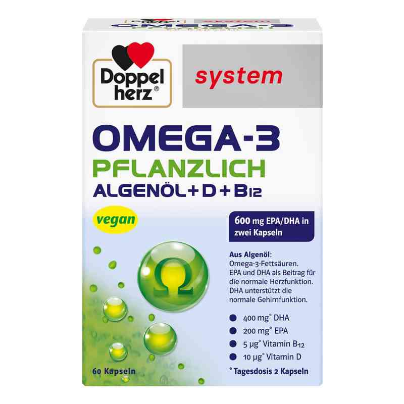 Doppelherz Omega-3 pflanzlich system Kapseln 60 stk von Queisser Pharma GmbH & Co. KG PZN 13335788