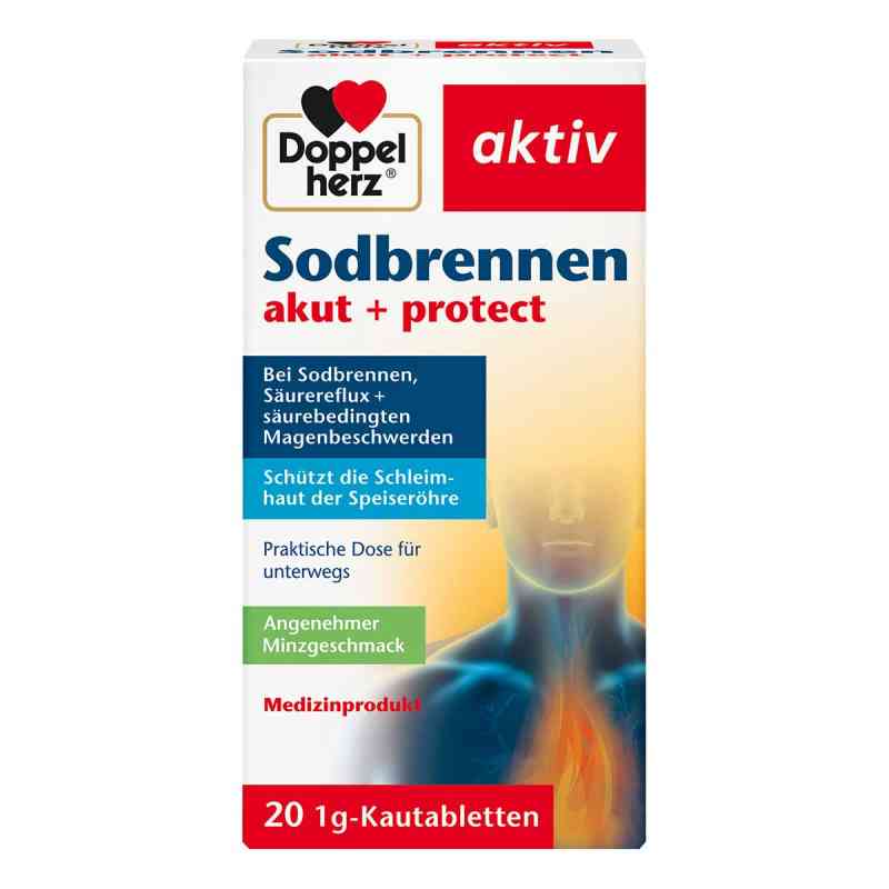 Doppelherz Sodbrennen Akut+protect Kautabletten 20 stk von Queisser Pharma GmbH & Co. KG PZN 17387546