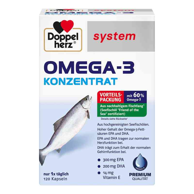 Doppelherz system Omega-3 Konzentrat 120 stk von Queisser Pharma GmbH & Co. KG PZN 07625016