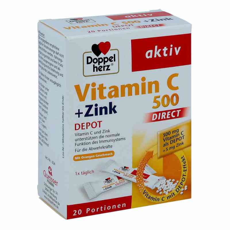 Doppelherz Vitamin C 500+zink Depot direct Pellets 20 stk von Queisser Pharma GmbH & Co. KG PZN 11174312