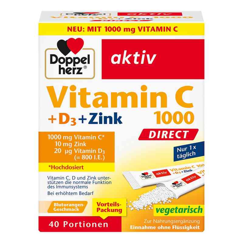 Doppelherz Vitamin C1000 +D3+Zink Direct Pellets 40 stk von Queisser Pharma GmbH & Co. KG PZN 19528850