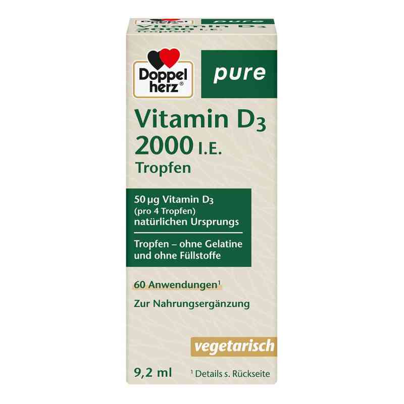 Doppelherz Vitamin D3 2000 I.e. Pure Tropfen 9.2 ml von Queisser Pharma GmbH & Co. KG PZN 16753262