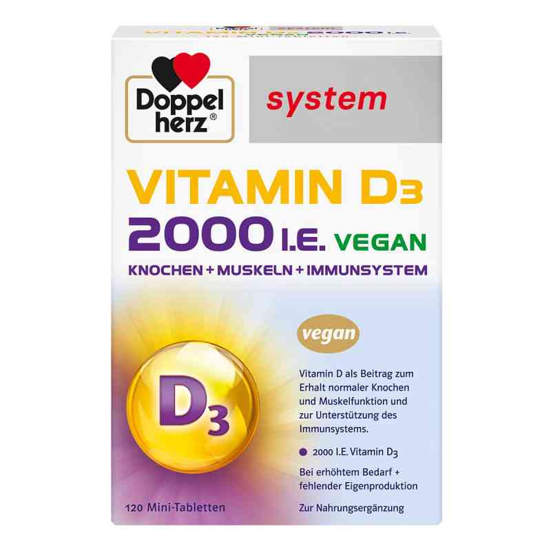 Doppelherz Vitamin D3 2000 I.E. Vegan System Tabletten  120 stk von Queisser Pharma GmbH & Co. KG PZN 19903383