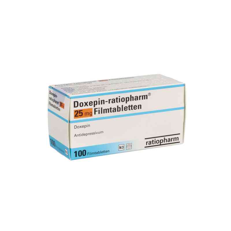 Doxepin-ratiopharm 25 mg Filmtabletten 100 stk von ratiopharm GmbH PZN 00772369
