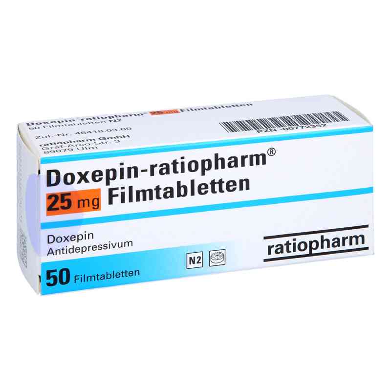 Doxepin-ratiopharm 25mg 50 stk von ratiopharm GmbH PZN 00772352
