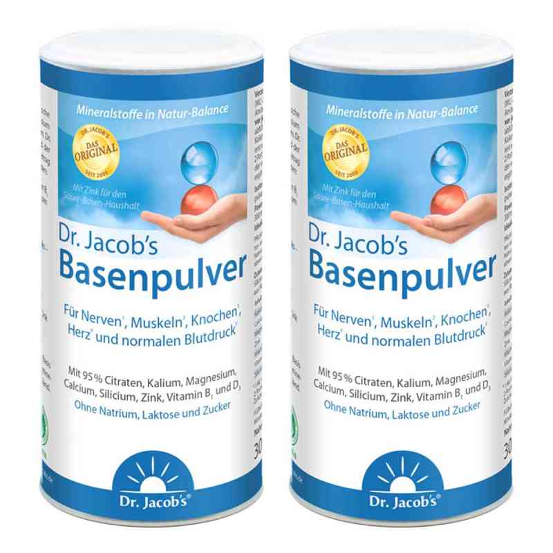 Dr. Jacob's Basenpulver Original Basen-Citrat-Mineralstoffe 2x300 g von VEDASAN GMBH PZN 08102681
