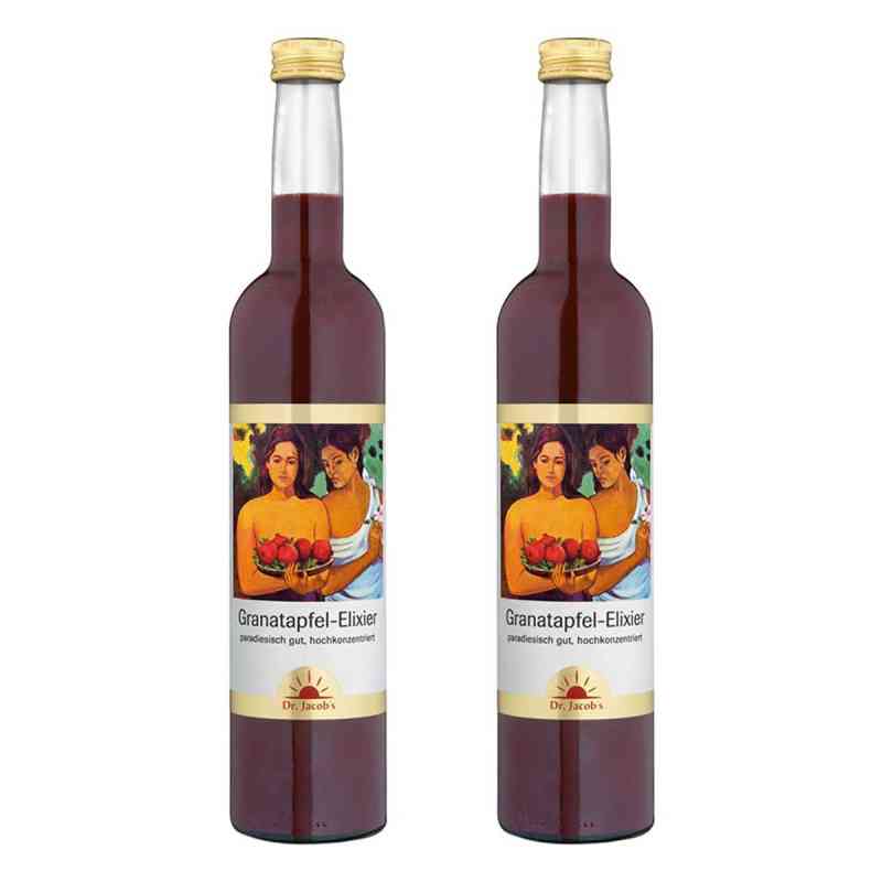 Dr. Jacob's Granatapfel-Elixier Original hochkonzentriert 2x500 ml von Dr. Jacob's Medical GmbH PZN 08104641