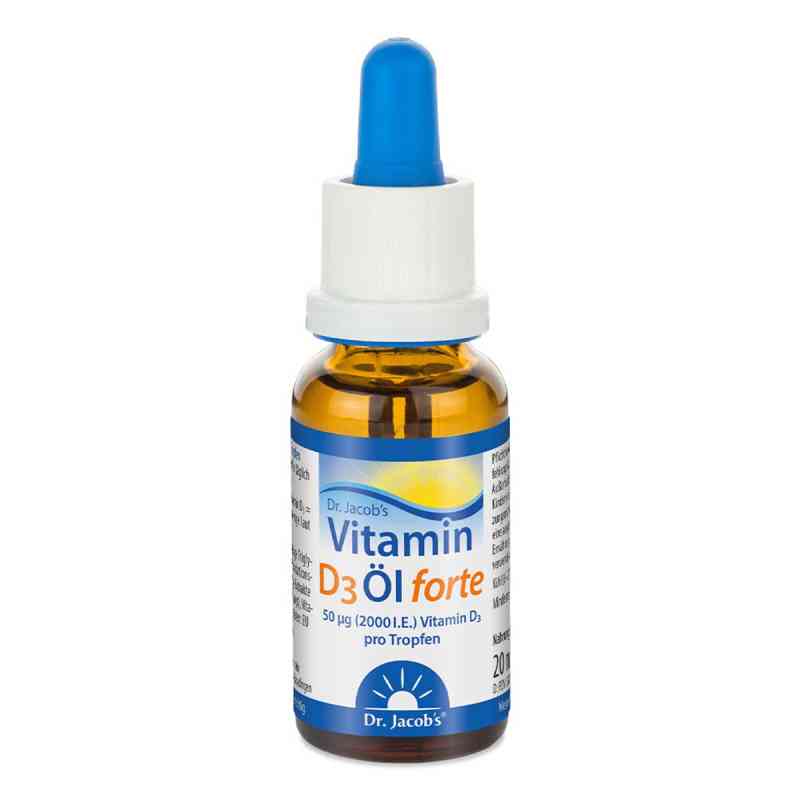 Dr. Jacob's Vitamin D3 Öl forte 2000 IE D3 hochdosiert 640 Tropf 20 ml von Dr. Jacob's Medical GmbH PZN 13784902