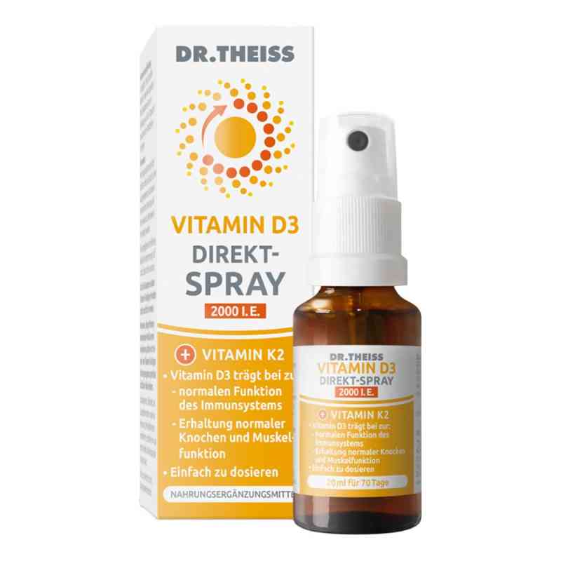 Dr. Theiss Vitamin D3 Direkt-Spray 2000 internationale Einheiten 20 ml von Dr. Theiss Naturwaren GmbH PZN 17155333