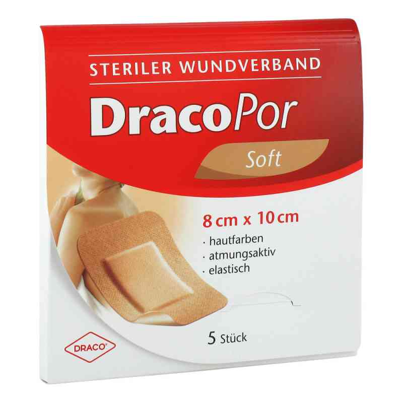 Dracopor Wundverband 8x10 cm steril hautfarben 5 stk von Dr. Ausbüttel GmbH & Co. KG PZN 02577790