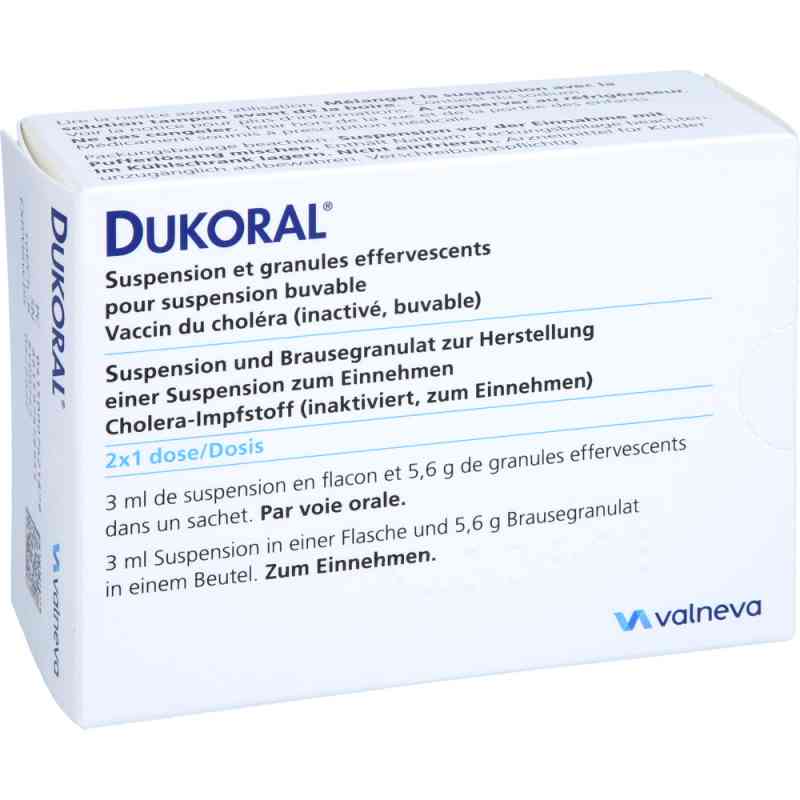Dukoral Suspension und Brausegranulat 2X1 stk von BAVARIAN NORDIC A/S PZN 00762187